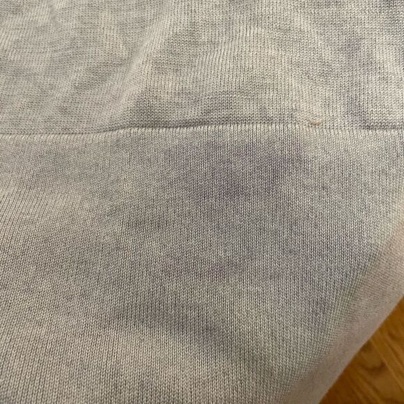 Eileen Fisher Cardigan Women’s XS 100% Merino Wool Heather Gray Button Up FLAWED - Picture 4 of 6